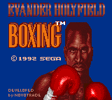 Заставка игры Evander Holyfield's 'Real Deal' Boxing